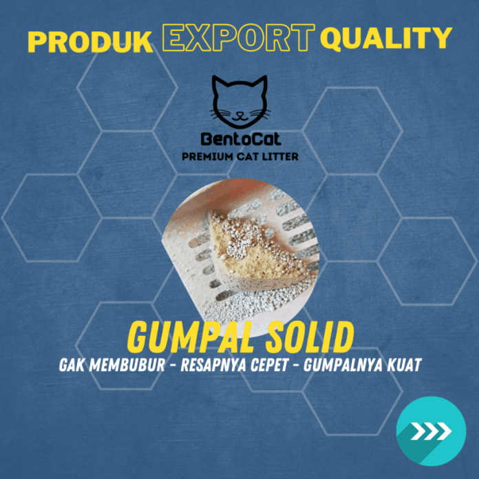 pasir kucing gumpal wangi premium bentocat